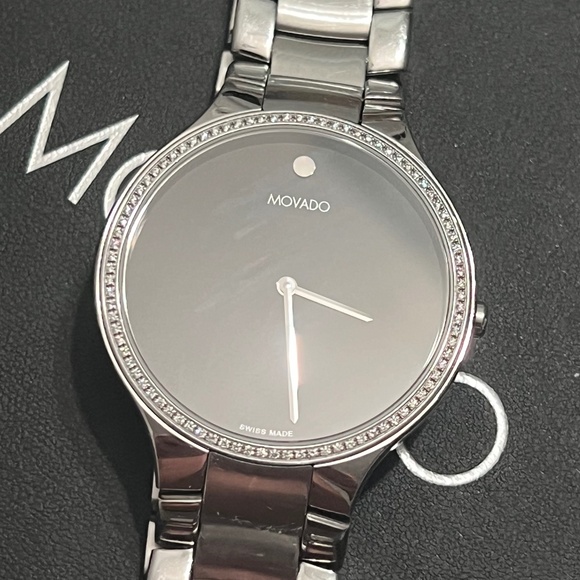 Movado 40mm Watch w/Diamonds - Picture 1 of 5